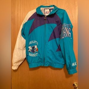 Vintage Charlotte Hornets Windbreaker Jacket
